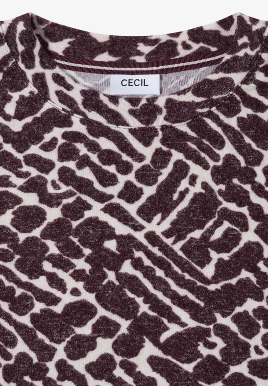 Langarmshirt mit grafischem Muster