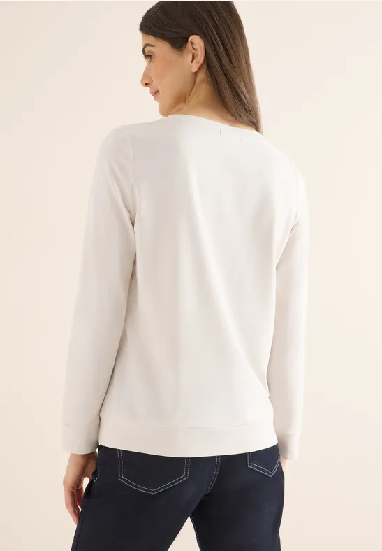 Langarmshirt mit Grafik-Print