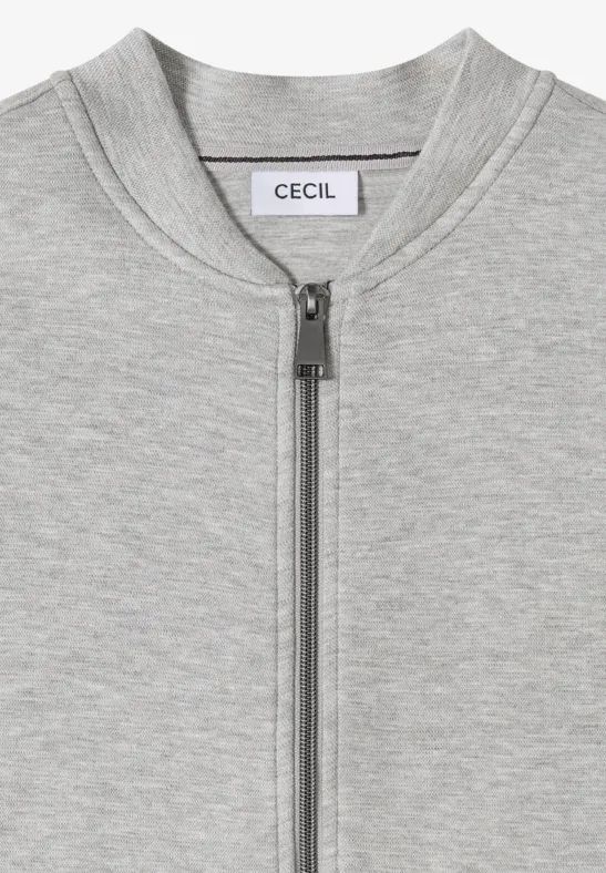 Sportliche Piquée-Blousonjacke mit Reißverschluss