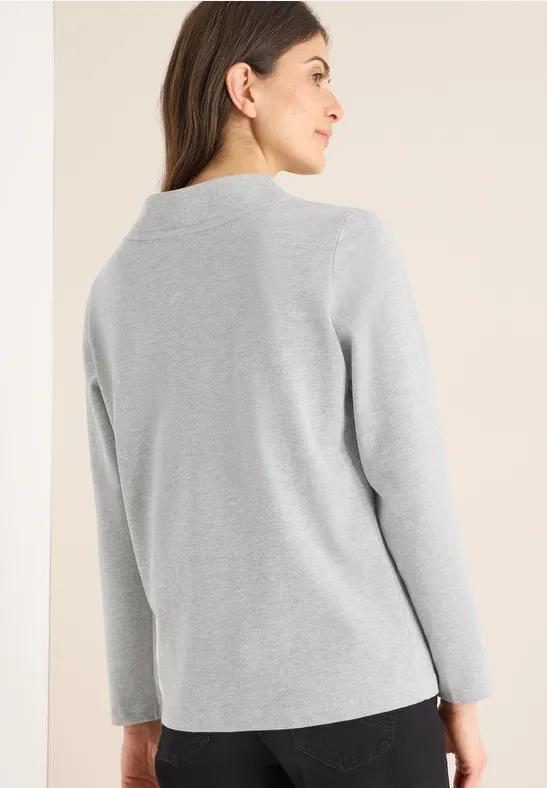 Jersey-Shirt mit Glitzer-Schriftzug