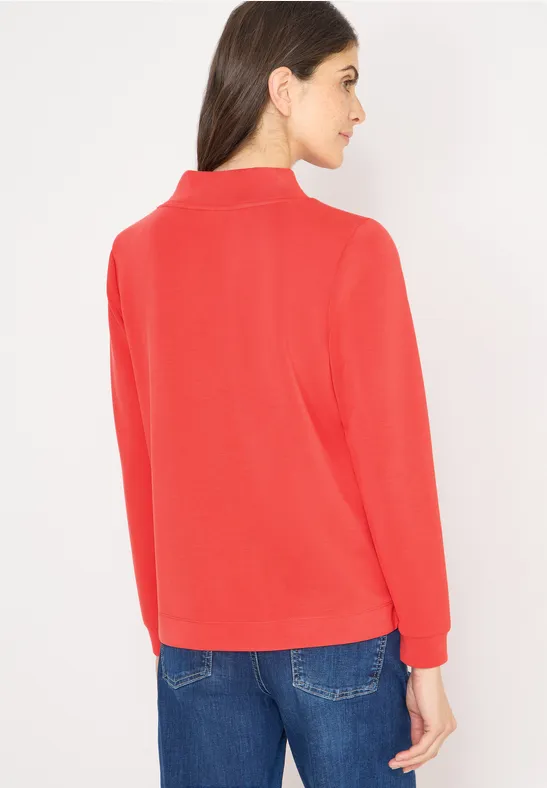 Gemütliches Langarmshirt mit Kuschelkragen