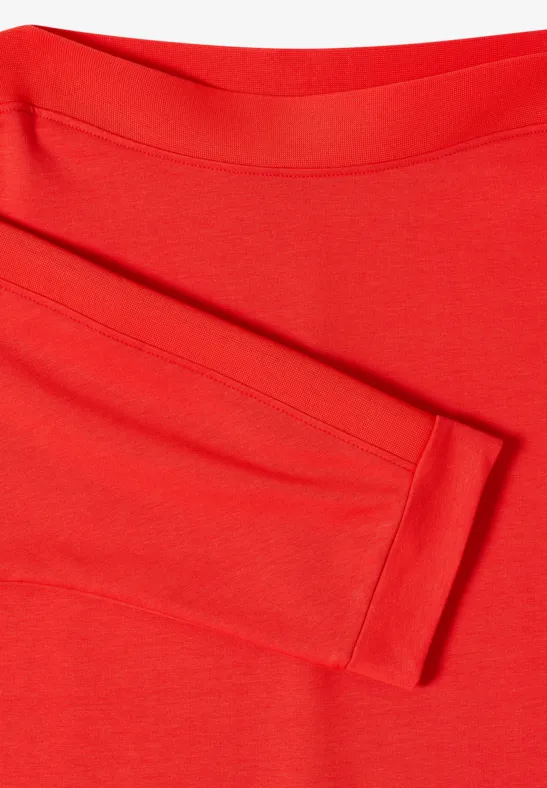 Fledermausshirt mit Tape-Detail