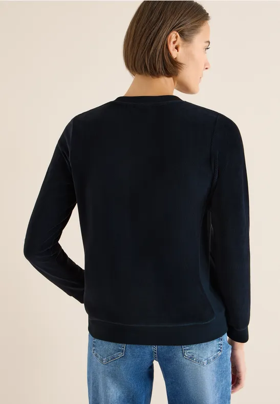 Weiches Shirt mit Strukturmix