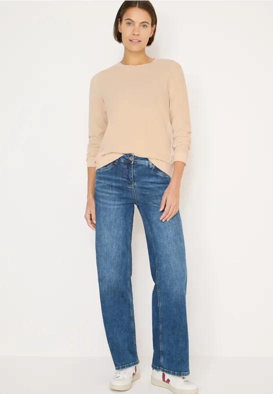 Weiches Langarmshirt mit Struktur