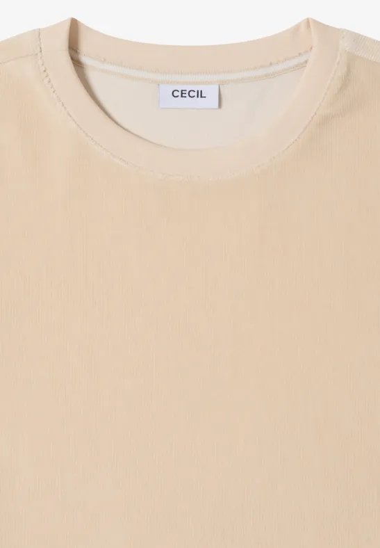 Weiches Langarmshirt mit Struktur