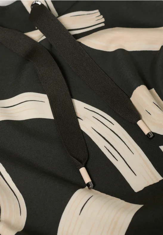 Langarmshirt mit grafischem Muster