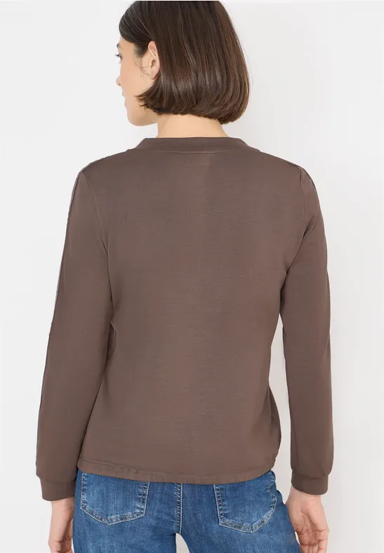 Sportives Langarmshirt mit Tape-Details