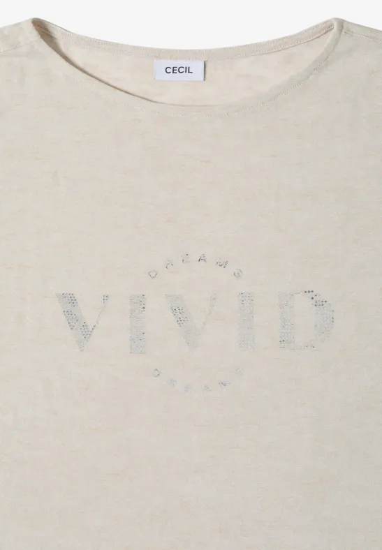 Legeres Leinen-Shirt mit überschnittenen Schultern