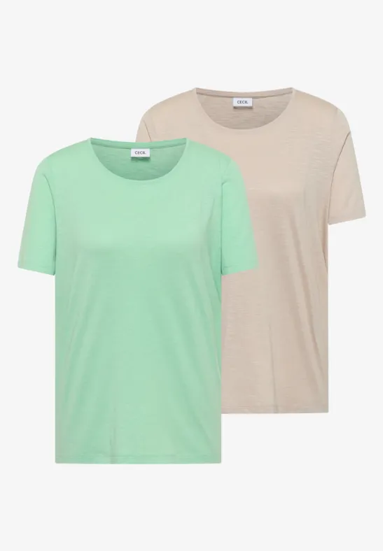 Essentials Slub-T-Shirt Doppelpack