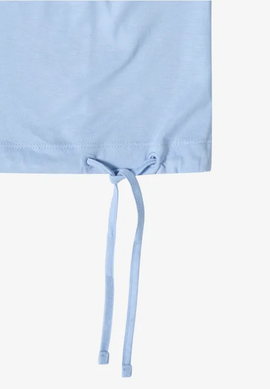 Kurzarmshirt mit U-Boot-Ausschnitt