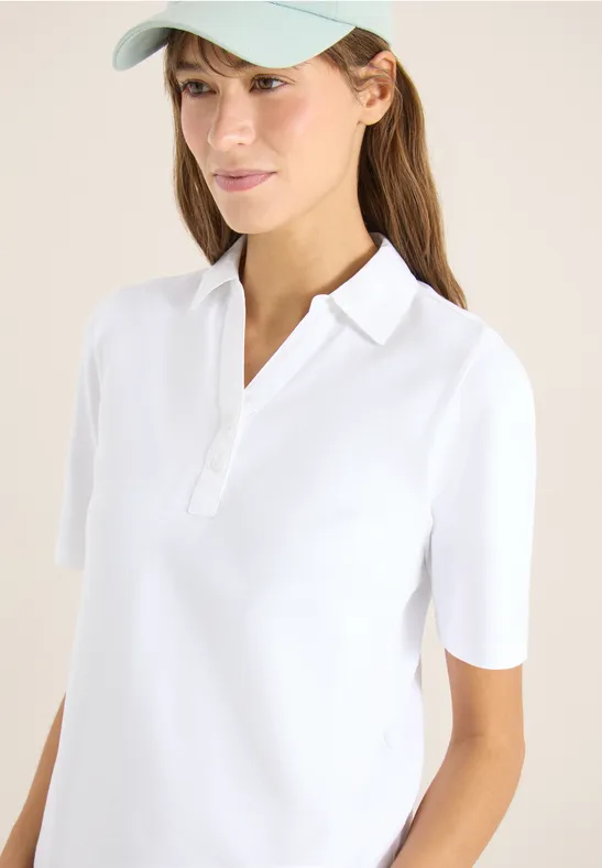 Klassisches Kurzarm-Poloshirt aus Baumwolle