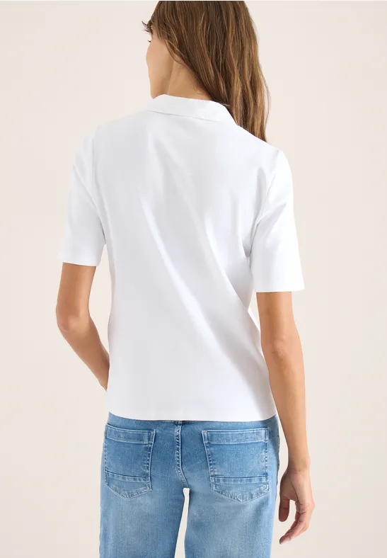 Klassisches Kurzarm-Poloshirt aus Baumwolle