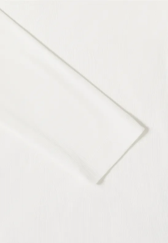 Rippshirt mit 3/4-Arm