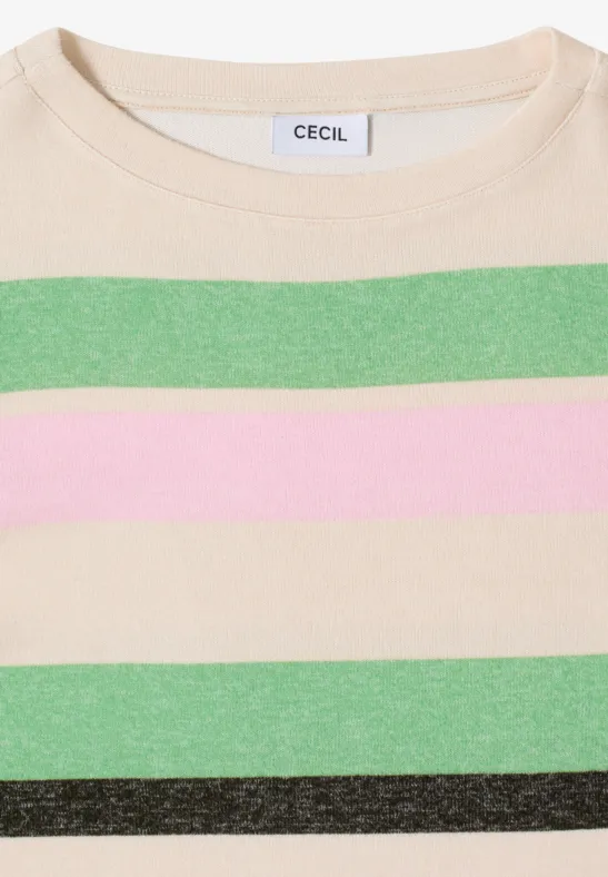 Weiches Streifenshirt mit U-Boot-Ausschnitt