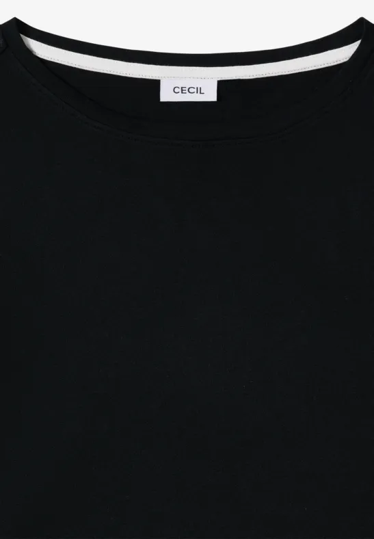 Elegantes Jersey-Shirt mit U-Boot-Ausschnitt