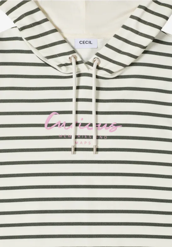 Leichtes gestreiftes Hoodie-Shirt