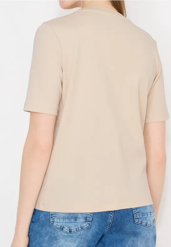 Baumwoll-T-Shirt mit Grafik-Print