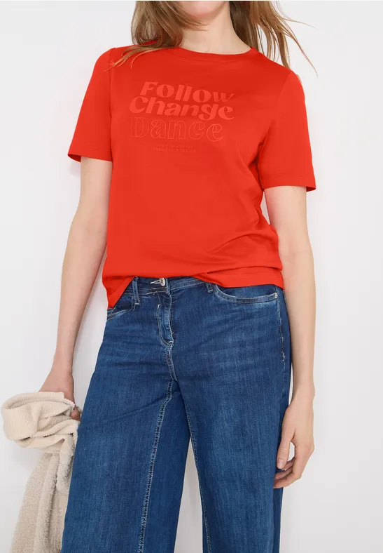 Lässiges Jersey-Shirt mit Slogan-Print