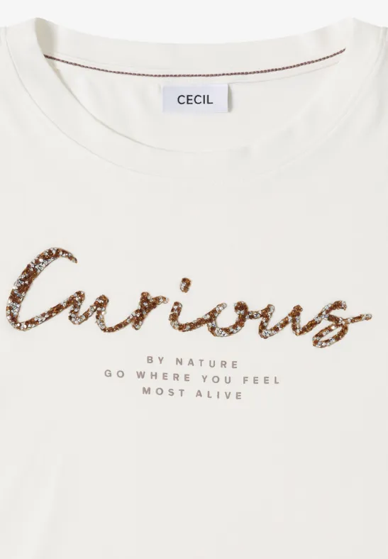 T-Shirt mit Grafikprint aus Baumwoll-Modal