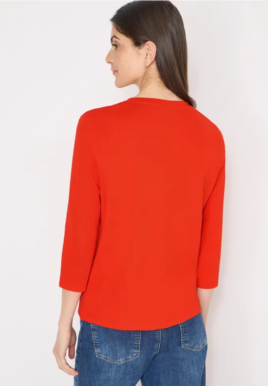 Vielseitiges 3/4-Arm Baumwollshirt