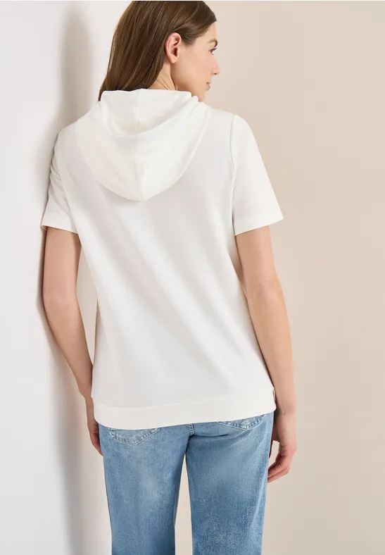 Kurzarm-Kapuzenshirt mit Grafik-Print