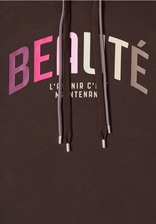 Kurzarm-Hoodie mit Grafik-Print