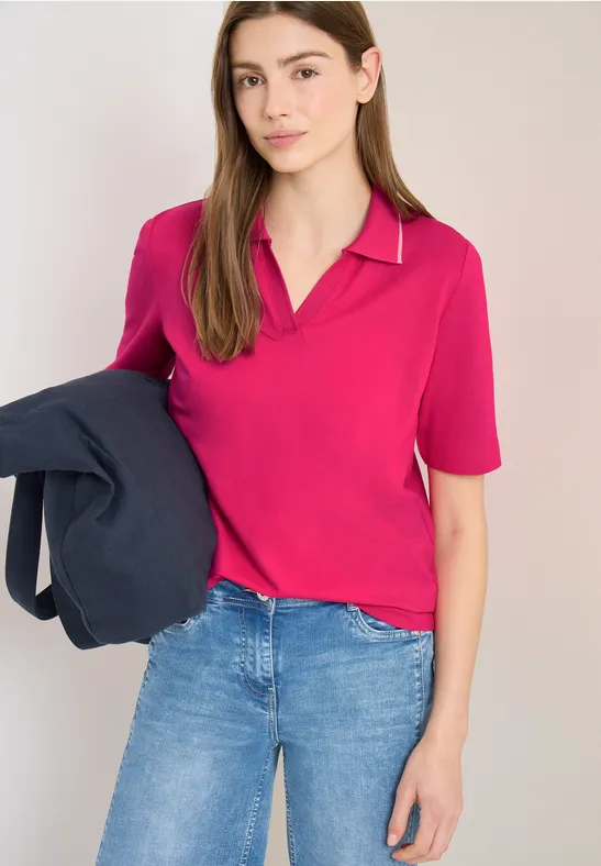 Sportliches Kurzarm-Piqué-Poloshirt