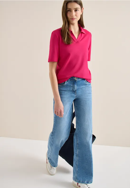Sportliches Kurzarm-Piqué-Poloshirt