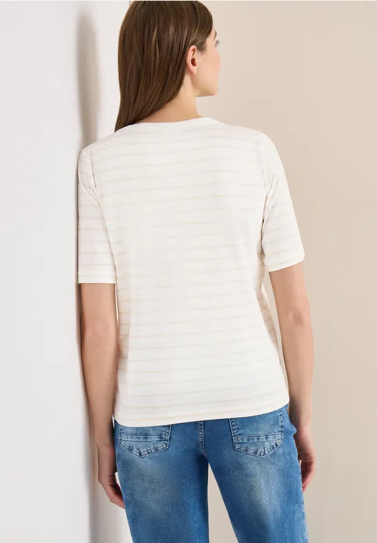 Fein gestreiftes U-Boot-Shirt
