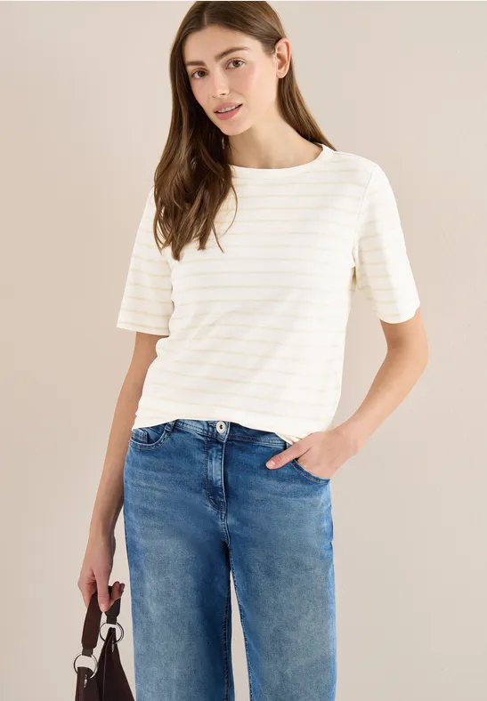 Fein gestreiftes U-Boot-Shirt