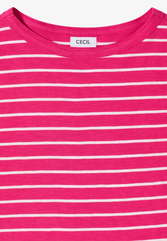 Gestreiftes T-Shirt aus Baumwolle