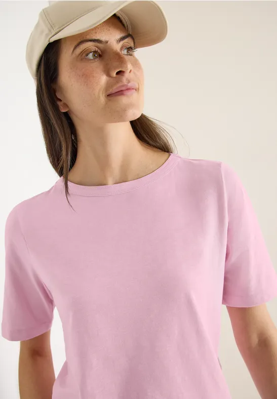T-Shirt mit U-Boot-Ausschnitt