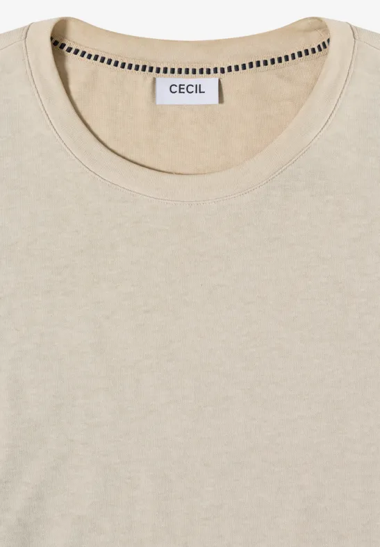 Übergroßes Garment-Dye Baumwoll-T-Shirt