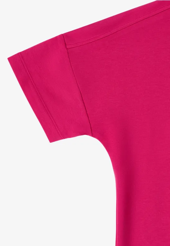 T-Shirt mit U-Boot-Ausschnitt