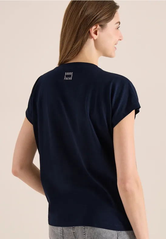 Baumwoll-T-Shirt mit Grafikprint
