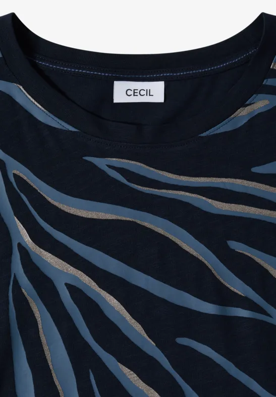 Baumwoll-T-Shirt mit Grafikprint