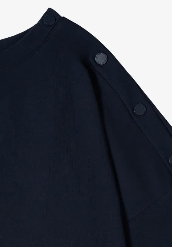 Lässiges T-Shirt mit Knopfdetails