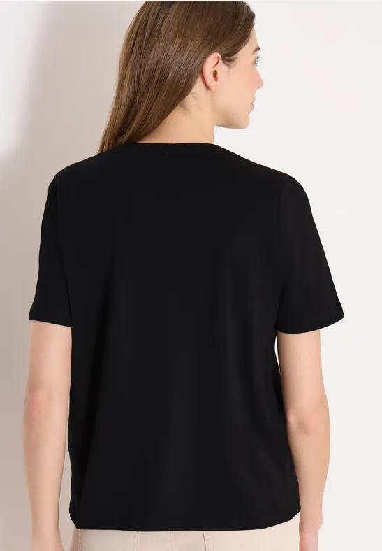 Lässiges Oberteil mit Split Neck