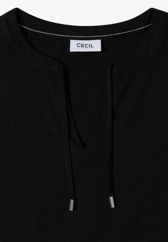 Lässiges Oberteil mit Split Neck