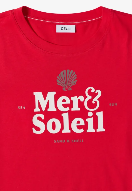 T-Shirt mit Grafik-Print und Rundhalsausschnitt