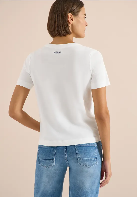 Baumwollshirt mit maritimen Grafik-Print