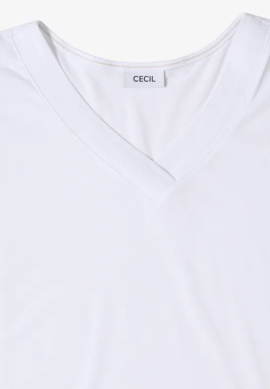 Zeitloses Kurzarmshirt mit V-Ausschnitt