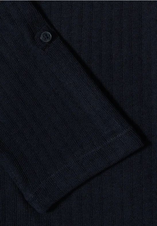 Strukturierte offene Strickjacke