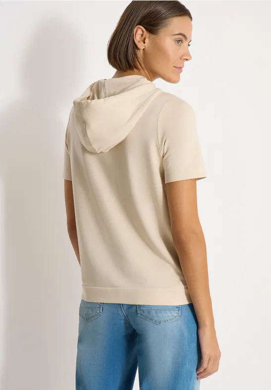 Kurzarm-Kapuzenshirt mit Grafik-Print