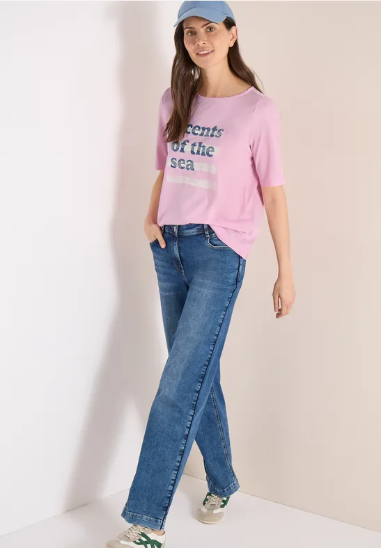 Jerseyshirt mit Wording-Print