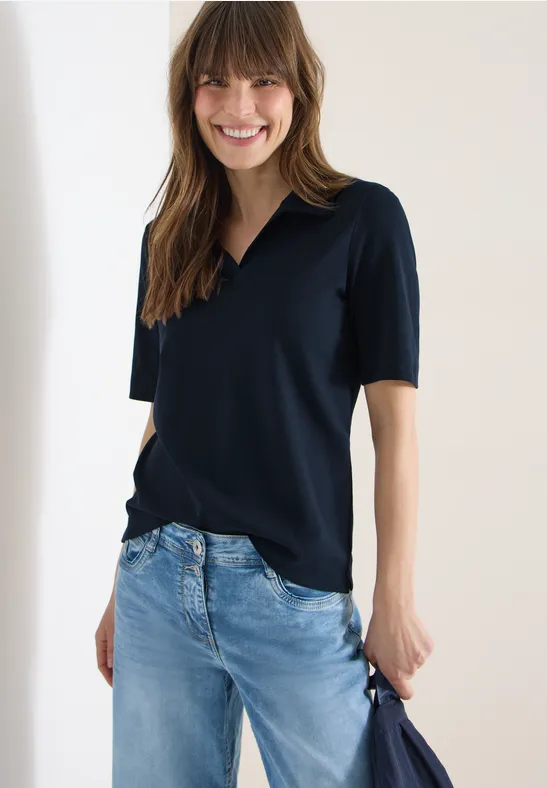 Zeitloses Poloshirt aus Baumwolle