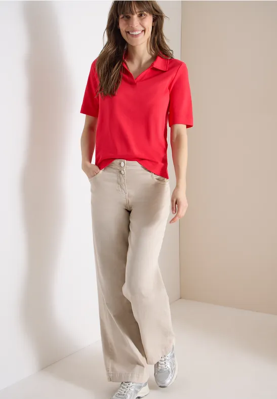 Klassisches Kurzarm-Poloshirt aus Baumwolle