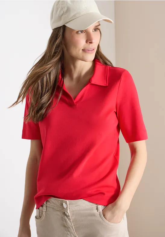 Klassisches Kurzarm-Poloshirt aus Baumwolle