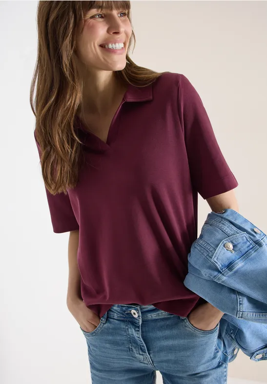 Klassisches Kurzarm-Poloshirt aus Baumwolle