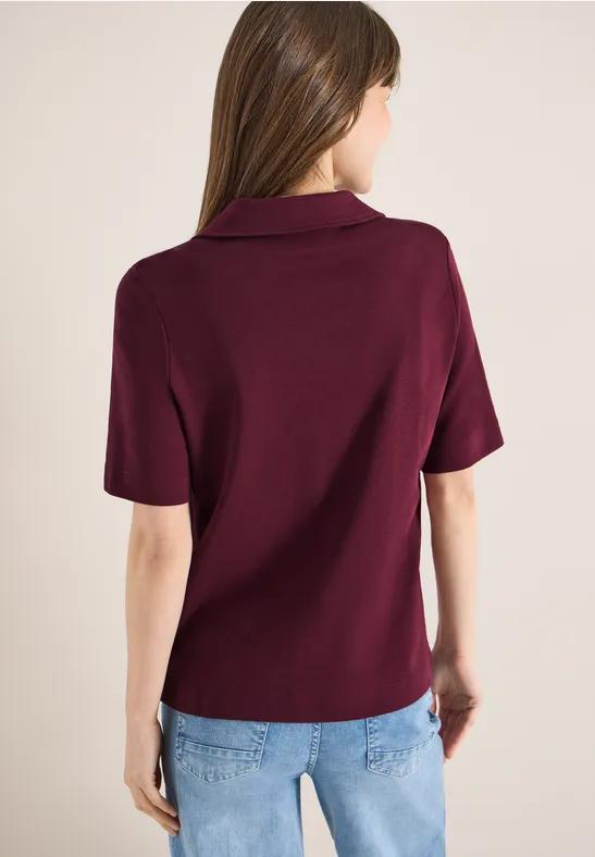 Klassisches Kurzarm-Poloshirt aus Baumwolle